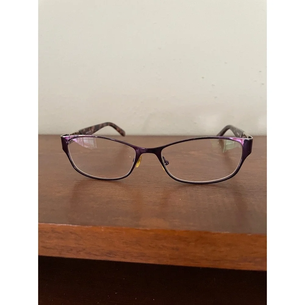 Kay Unger K143 Eyeglasses‎ Purple Tortoiseshell FRAMES ONLY Tortoise 52-17-135